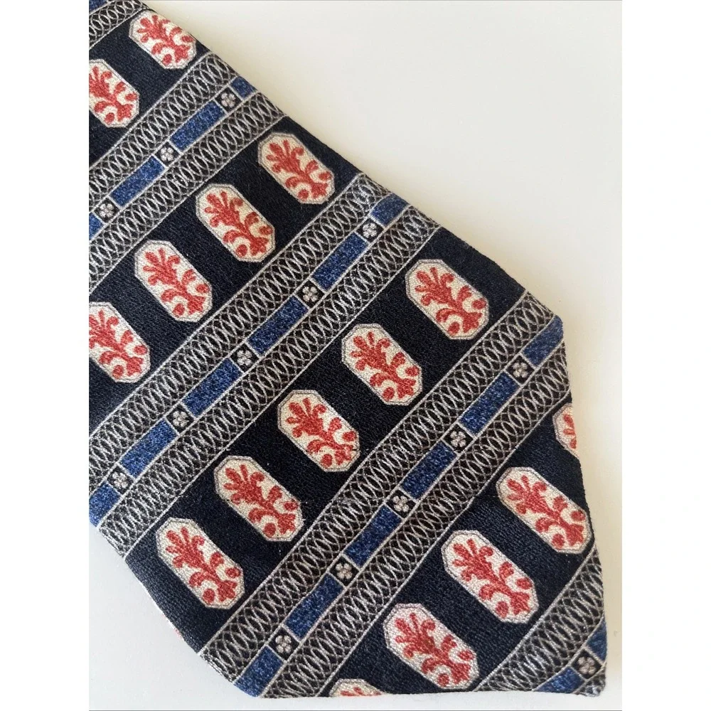 Museum Of Modern Art Masterworks Collection‎ Tie Abstract Orange Blue 57